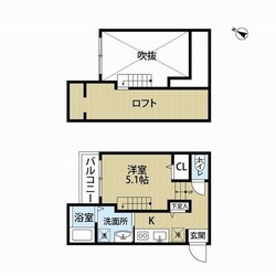 唐の原駅 徒歩5分 1階の物件間取画像